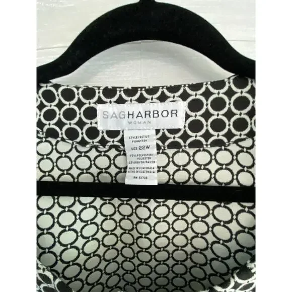 Sag Harbor black and white coat - Picture 2 of 7